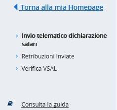 3 Invio Telematico Nel menù laterale sono visualizzate le voci che consentono l'accesso alle funzioni attinenti all'applicazione (Figura 3.