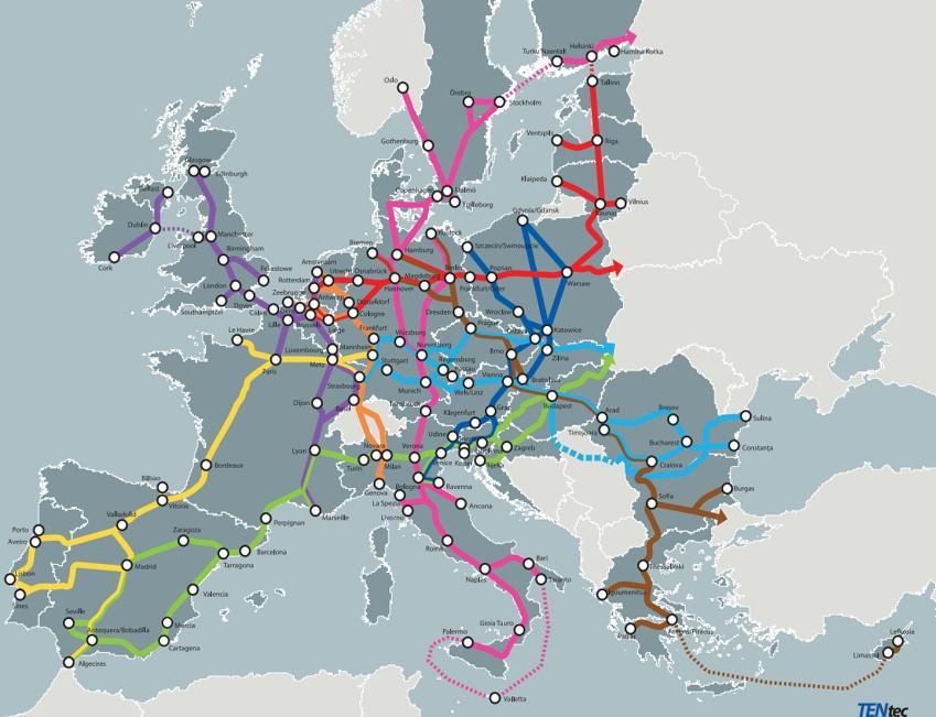 Contesto Corridoio SCAN-MED (Scandinavo-Mediterraneo) all interno dei