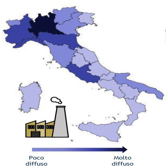 Si diffondono nuove modalità di lavoro 12,6% Incidenza smart worker - Italia % dei lavoratori potenziali (*) 5,0% 7,0% 8,0% (*) impiegati, quadri e dirigenti in imprese con più di 10 dipendenti 2013