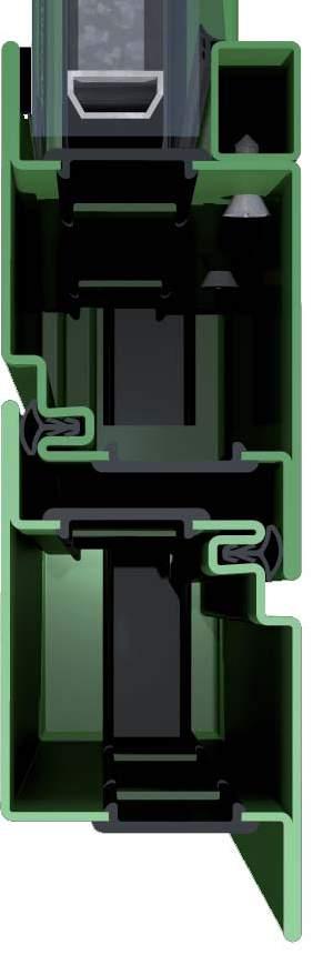 Risparmio Energetico componenti per Porte e Finestre lunghezza delle barre 6 metri VANTAGGI Risparmio I profi li della serie RE permettono di costruire SERRAMENTI ECONOMICI a bassa trasmittanza