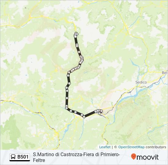 Direzione: 39 fermate VISUALIZZA GLI ORARI DELLA LINEA San Martino Di Castrozza S.Martino Di C.-Via Pezgaiard S.Martino Di C.-H.Cristallo Impianti Tognola S.Martino Di C.-Motel Taufer Valmesta Valmesta Bivio Rif.