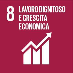 Obiettivo 8: Incentivare una crescita economica duratura, inclusiva e sostenibile, un'occupazione piena e produttiva ed un lavoro dignitoso per tutti TARGET