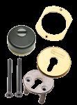 Kit BASIC 94.KIT1101 Kit protezione per doppio cilindro, composto da: N. 1 art. 94.11625 (rinforzo est.cilindro da mm 30) N. 1 art. 94.502 (rosone interno di fissaggio, lunghezza mm 41) N. 1 art. 95.