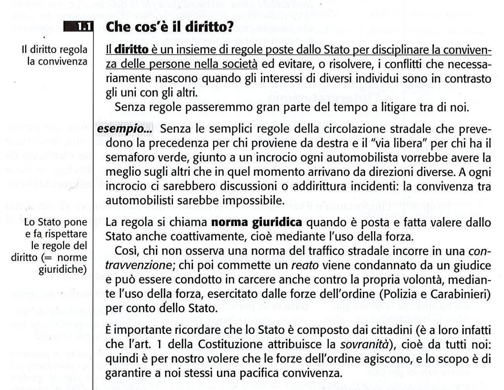 1 La parola diritto ha un duplice significato: in senso soggettivo è il potere di agire che l ordinamento giuridico riconosce a favore di un soggetto, affinché possa soddisfare un proprio interesse