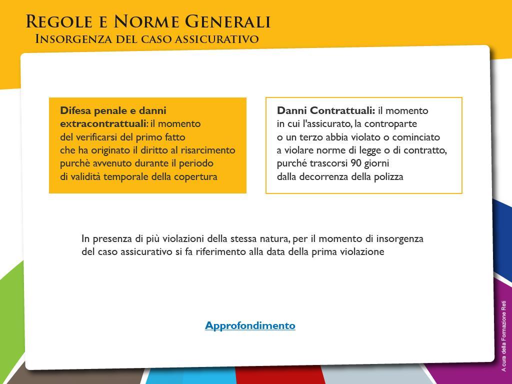 Vediamo con attenzione cosa si intende per insorgenza del caso assicurativo.