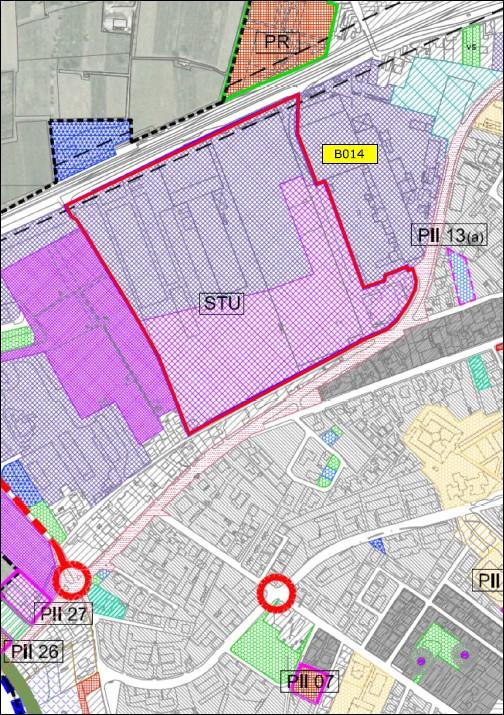 SCHEDE MONOGRAFICHE COMUNE DI BRONI SITO B014 Ex Fibronit STRALCIO PGT Scala 1:5000 Tavola DP_02 ATTIVITA' SVOLTA - Legenda Scala 1:5000 Aree di trasformazione produttiva Aree di trasformazione