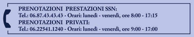 ano-rettali) Chirurgia plastica e ricostruttiva (inclusi interventi ambulatoriali) Chirurgia cardiovascolare Dermatologia Ematologia Endocrinologia e Diabetologia Endoscopia digestiva (esami