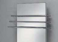 Barre porta-salviette Tutti i modelli verticali possono essere dotati fino ad un massimo di 3 barre porta-salviette in cromo lucido.