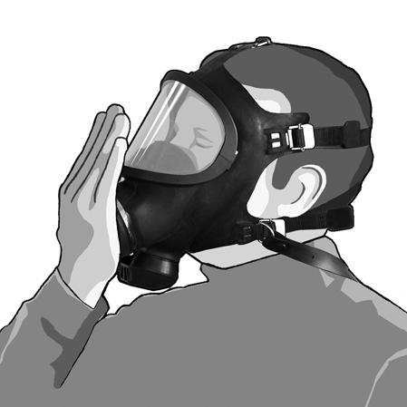 Utilizzo 3.2 Prova di tenuta Per controllare la tenuta della maschera sul volto, eseguire una prova di tenuta prima di ogni utilizzo.