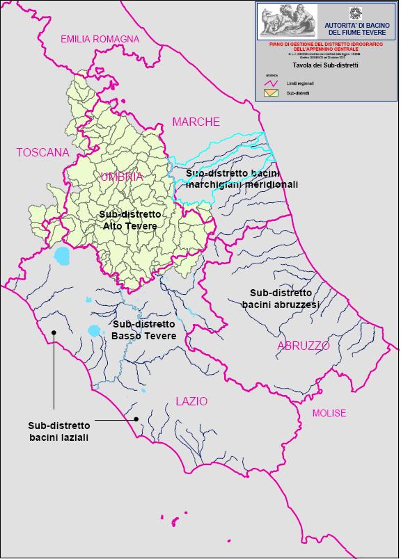 Subdistretto dell Alto Tevere (Umbria, Toscana, Lazio, Marche) Piano di Gestione del Distretto (PGD) - Relazione Generale Edizione del 30 giugno 2009 riferimenti: Parte II Capitolo VI- le criticità