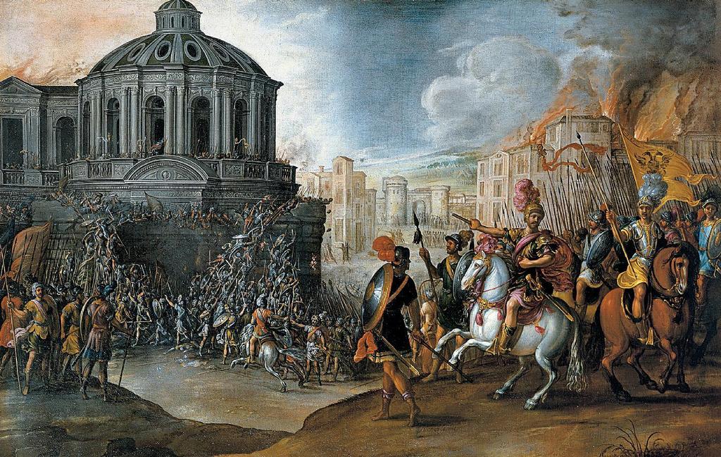Il 6 maggio 1527 l esercito imperiale dei lanzichenecchi, mercenari tedeschi protestanti, devastarono e