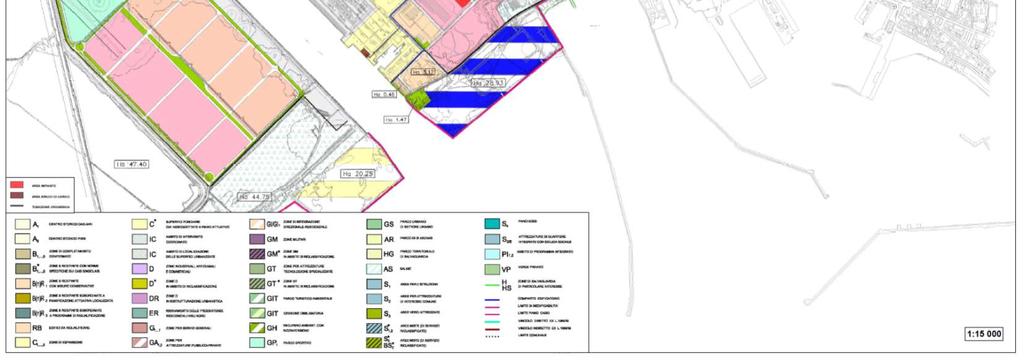 L intervento proposto attua quanto definito nello strumento urbanistico del comune di Cagliari e il Piano di Settore CASIC, recepito integralmente all interno del