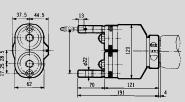 2TC-E3080AF 23 91 M3 M8 flottante 1 Misure fra parentesi per foro passante Capacità Applicabile di maschiatura