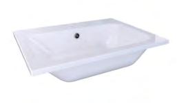 222,000 0367928 Lavabo in marmoresina, 1 vasca tonda, con troppo 610 x 460 bianco lucido BLMARLPLAN0003