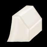 Resistente ai raggi UV. Colore bianco. Articolo A B C D E 63.65005 125 80 65 25 60 63.65010 135 100 70 30 65 63.