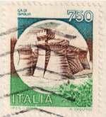 Falle di stampa sotto e sopra il castello Falle su cornice sinistra, seconda I di Italia mancante ed azzurro