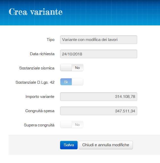 la seguente pagina: Cliccare su "Salva".