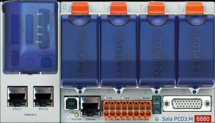 Standby Controller Architettura della CPU Standby Controller Ridondante (CPU1) Principale (CPU0) 3 Programma ridondante 1 Media 2 S-Bus 4 Programma non ridondante IO Flash BACnet LON Com Eth 2.