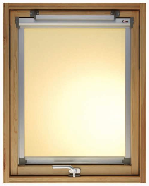 A richiesta è possibile ricevere le tende interne già installate sulla finestra. Asta di manovra Lunghezza 150 cm. Per finestre, tende oscuranti e frangisole.