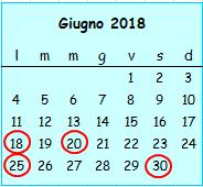 Treviso, lì 12 giugno 2018 Ai Signori Clienti Loro Sedi Circolare N. 13/B / Scadenze / Giugno / 2018 Scadenze dal 16 al 30 giugno 2018 RIEPILOGO SCADENZE Lunedì 18 giugno 1.