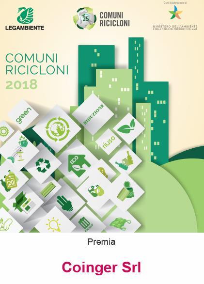 I riconoscimenti Anche per l anno 2018, relativamente alle produzioni ed alle modalità di raccolta per l anno 2017, nuovamente COINGER compare tra i primi 10 raggruppamenti in Italia per percentuale