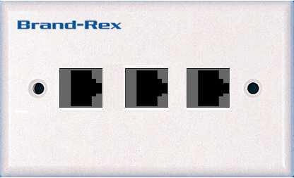 Sulla scatola, nella soluzione schermata o non schermata, viene applicata la placca autoportante porta prese a due/tre posizioni rappresentata nella figura seguente.
