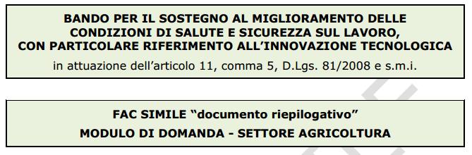 TERMINI DI PRESENTAZIONE DELLE DOMANDE Termine iniziale 03.11.2014 Termine finale 03.12.