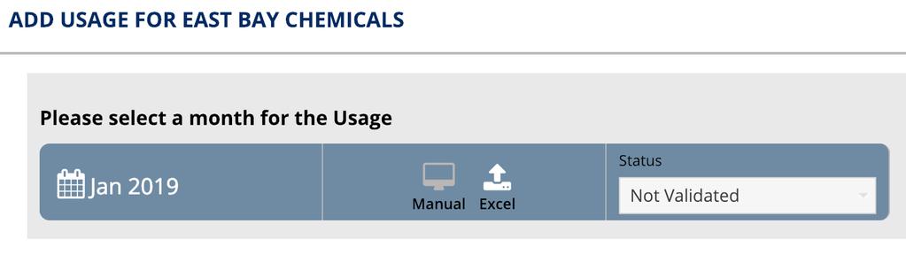 IMPORTA ZIONE DI DATI CHIMICI TR AMITE E XCEL 1. Selezionate Excel nella parte superiore dello schermo. 2.