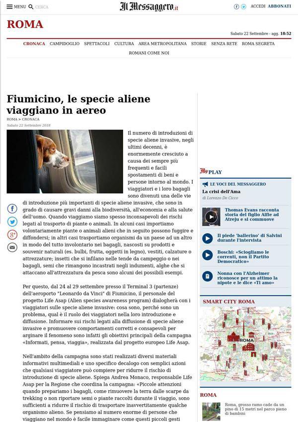 . Sab 22/09/2018 ilmessaggero.