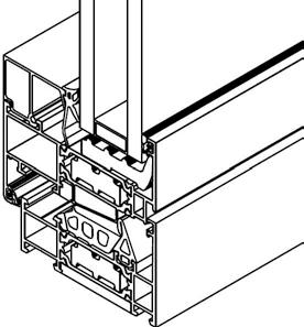 2 e/o UNI EN 755-9; Sistema con doppia guarnizione di battuta in EPDM; Profondità telaio 76 mm; Profondità anta 86 mm; Possibilità di inserimento di tamponamenti con