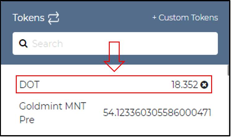 Ecco quindi aggiornato il vostro MEW con il token che avete appena aggiunto ed il saldo relativo.