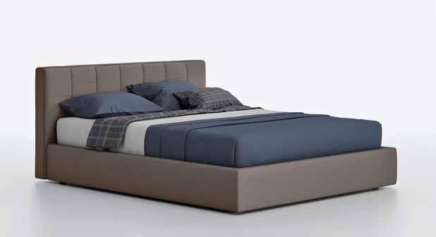 elements LETTI IMBOTTITI panoramica PADDED BEDS overview Isla Turca imbottito/padded Platform bed In tessuto sfoderabile Maia TM08. Covered in removable Maia TM08 fabric.