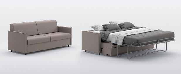 Sofa beds with removable covers, not available in Slim imitation leather fabric.
