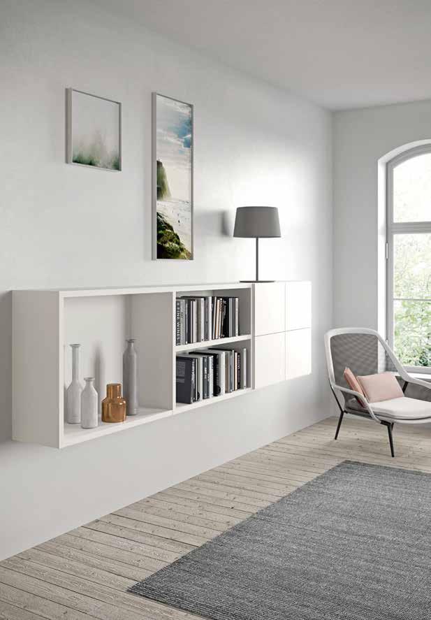 ARRANGEMENTS B2 bedrooms D libreria sospesa con