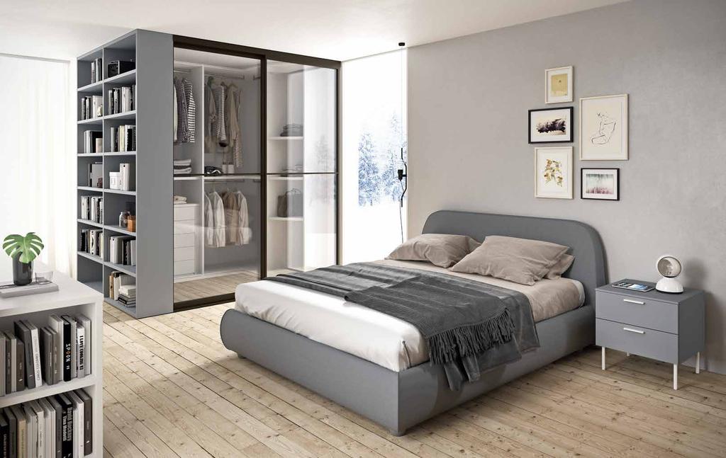 ARRANGEMENTS B4 bedrooms E KEY PRODUCT armadio a giorno e chiusura ante scorrevoli open wardrobe and closing system with