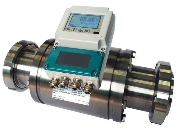 MISURATORE DI PORTATA ELETTROMAGNETICO Serie SMAG Specifico per applicazioni in ambito alimentare e farmaceutico Misura di portata per liquidi conduttivi (>5µS/cm), anche con particelle in