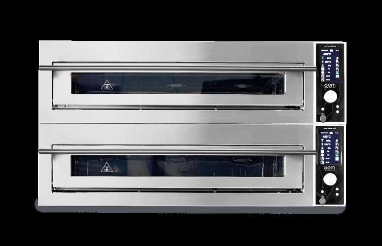 Forni SuperTop Caratteristiche tecniche Temperatura max 450 Costruito interamente in acciaio inox AISI 430 Cappa integrata in ogni bocca di forno