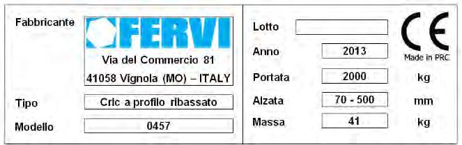 interno del campo di temperatura, nelle condizioni ambientali ammesse e su una superficie piana, solida e resistente. Tale valore di portata nominale massima non deve essere assolutamente superato!