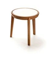 ROTONDO, PIANO LEGNO LOW ROUND COFFEE TABLE, WOODEN