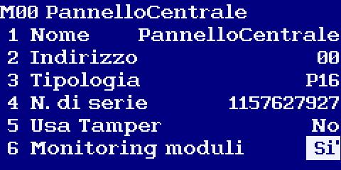 L assegnazione del modulo alla partizione viene fatta generalmente per dispositivi del tipo KM24G, KM24A, KM24, PROX8 e EXTx16 sul sistema quando è necessario differenziare i moduli per singola