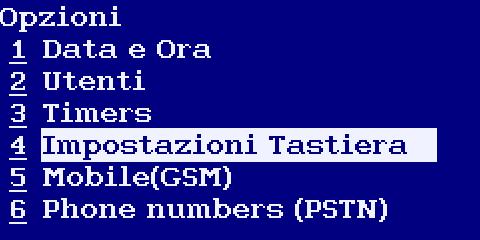 Verificare il manuale relativo al dispositivo di rilevazione installato.ll range di valori va da 1 a 255 secondi.