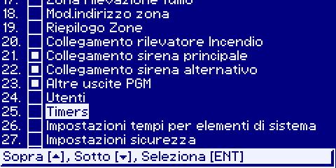 sezione consente di abilitare o disabilitare l accesso ad un menù utente speciale.