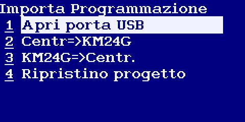 INTERFACCIA UTE (continua da pag.37) Wizard KM24G Descrizione Funzioni Display KM24A/G CONNESSIONE AL PC Apri porta USB Lo stato di Pronto.