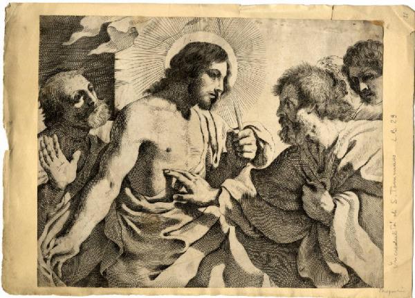 Incredulità di San Tommaso Guercino; Pasqualini, Giovanni Battista Link risorsa: http://www.lombardiabeniculturali.