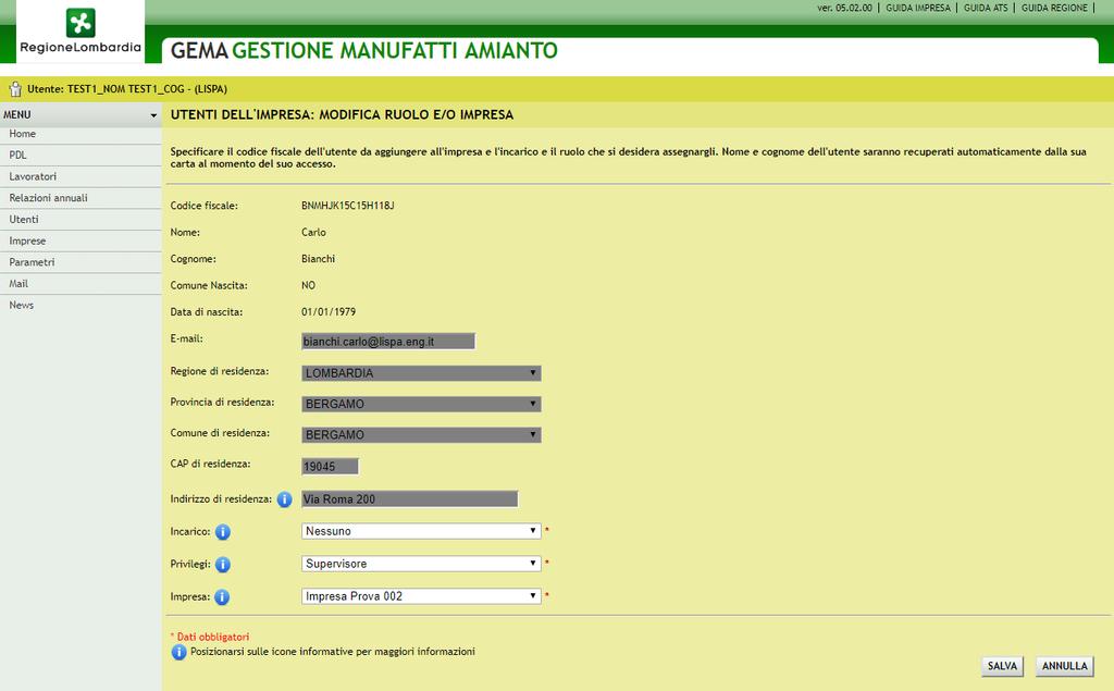 Figura 14 Utenti dell'impresa: