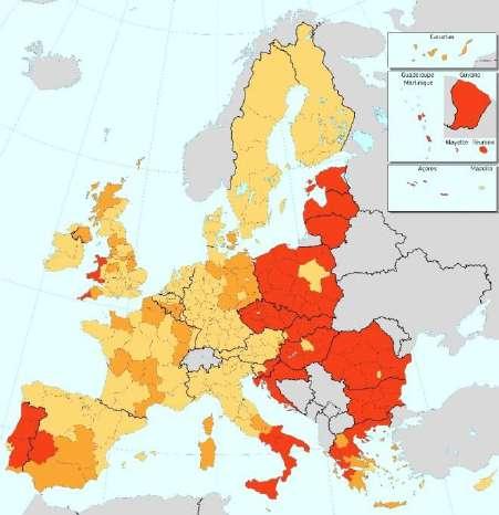 g LA POLITICA DI COESIONE DELL'UE - la solidarietà tra i territori 2014-2020: 352 miliardi di euro investiti in infrastrutture, imprese, ambiente e formazione dei lavoratori a favore delle regioni