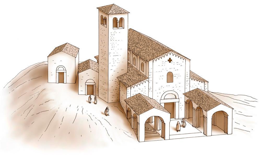 Giovanni e dell Aula Battesimale Biabsidata. Planimetria della Basilica di Sant Eufemia Al centro del muro corrispondente alla facciata è ancora visibile la soglia in granito della porta d entrata.