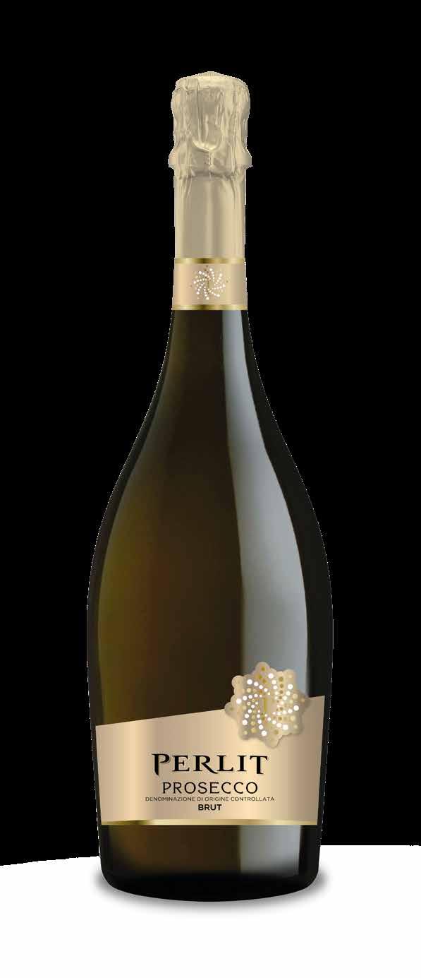 Prosecco Brut Doc Vino spumante ottenuto dalla rifermentazione di vini prodotti da uve Glera A sparkling wine from the Glera grape, produced by a natural secondary fermentation Glera Lenta