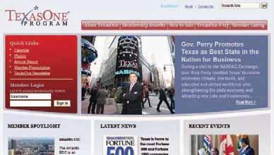 TEXAS INTERACTIVE Redesigned Web Site The Web site was redesigned for greater accessibility of information about the