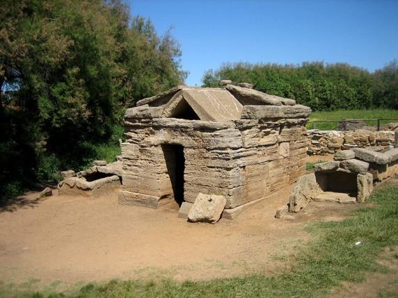 Tipologie di tombe etrusche Tomba a tumulo: Scavata nel